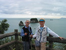 Tasman Sea. South Island, NZ: Glenda and Tricia near Greymouth, NZ