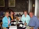 Stella and Bill Bailey treat Betty Marble and Sallie Riddell to dinner in Athens,GA