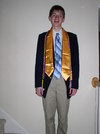 Cords and Stole: Blue, White, Red - National French Honor Society
Gold, Black - Beta Club
Gold Stole - Honor Graduate
Blue, Gold Medallion - Mu Alpha Theta