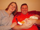 Proud Parents: Lisa (Craft) and Brian Barton hold their new son, David Matthew Barton.