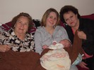 Four Generations: David with great grandmother Anne (Fenn) Kilgore on left, mother Lisa (Craft) Barton holding him and grandmother Anne Craft on the right.